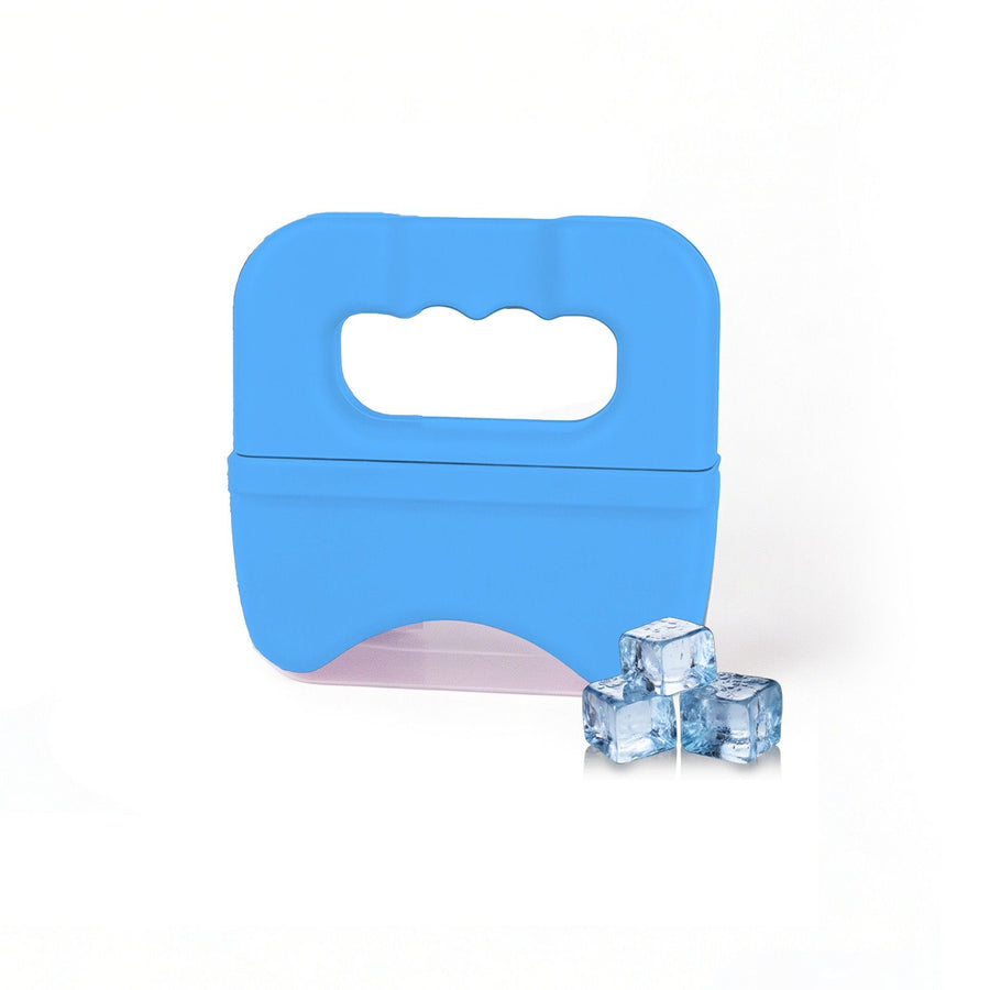 Ergonomically Designed V-Sculpt Ice Massager & Gua Sha Tool: Food-Grade Silicone, Perfect for Facial Depuffing, Skin Firming, and Cooling Muscle Relief After Exercise – Your Ultimate At-Home Wellness Ritual (Blue)