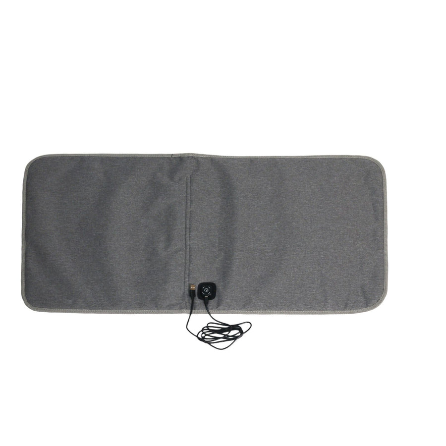USB-Powered Heated Seat Cushion in Grey Oxford Fabric – Portable Warmth for Office, Car, and Outdoor Camping Chairs, Ideal for Cold Weather Comfort in Autumn and Winter (43×90cm)