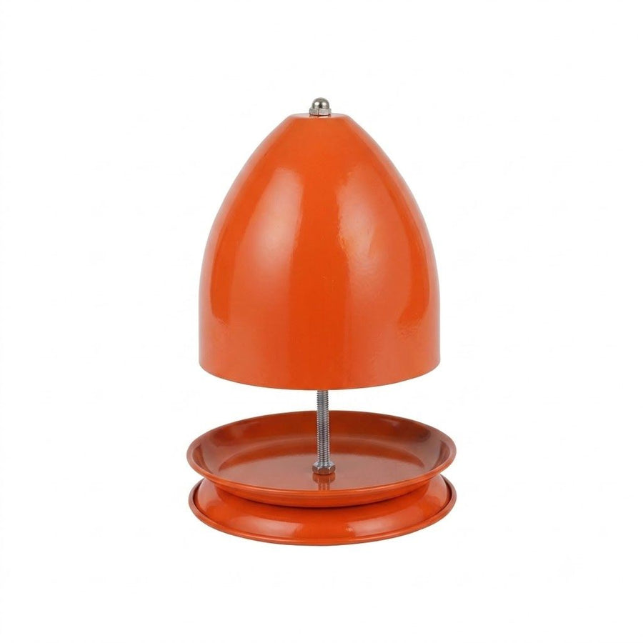 Iron Candle Warmer Lamp with Elegant Egg-Shaped Shade, Safe Flameless Scent Melting for Cozy Ambiance in Bedroom, Living Room, Yoga Studio, and Office, Perfect Gift for Christmas, Birthday, Mother's Day, and Valentine's Day (Orange)