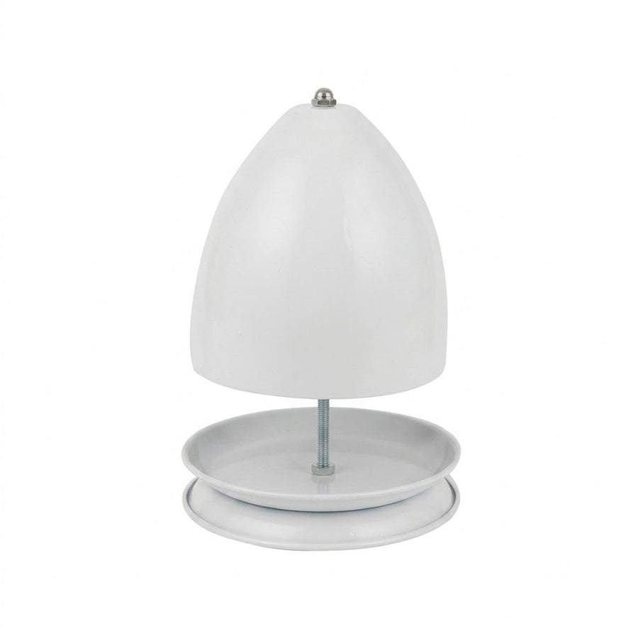 Iron Candle Warmer Lamp with Elegant Egg-Shaped Shade, Safe Flameless Scent Melting for Cozy Ambiance in Bedroom, Living Room, Yoga Studio, and Office, Perfect Gift for Christmas, Birthday, Mother's Day, and Valentine's Day (White)