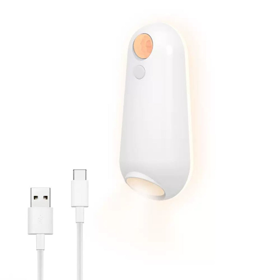 2-in-1 Motion Sensor Night Light with Toilet Light Function, 8 Color RGB Glow, Waterproof Rechargeable LED Lamp for Nighttime Use in Bathroom, Stairway, Hallway, and Bedside (1PCS)