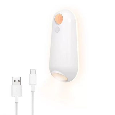 2-in-1 Motion Sensor Night Light with Toilet Light Function, 8 Color RGB Glow, Waterproof Rechargeable LED Lamp for Nighttime Use in Bathroom, Stairway, Hallway, and Bedside (2PCS)