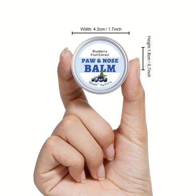 Paw & Nose Care Balm for Dogs and Cats – Deep Moisturizing Treatment for Cracked Pads and Dry Noses, with Coconut Oil or Blueberry Extract, Ideal for Home or On-the-Go Use (OLI00743)