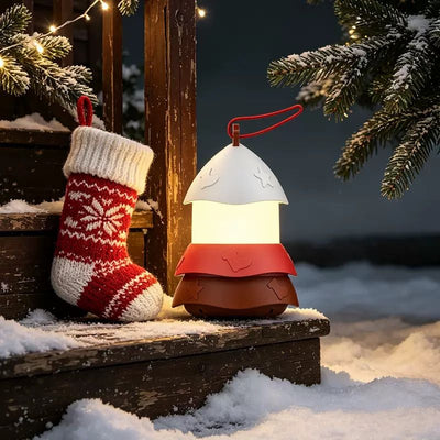 Christmas Music LED Night Light Lantern, Rechargeable with Warm White & 7-Color Changing Lights, Santa Reindeer Christmas Tree Design for Holiday Decor, Kids Bedroom, Party Ambiance Gift – 1 Piece or 3 Pieces Set (Christmas Tree（1PCS）)