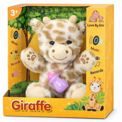 Interactive Giraffe - Plush Feeding & Sleeping Simulation Toy
