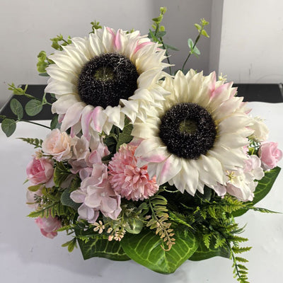 Artificial Flower Arrangement Fake Lilies And Roses Home Decor Accents Garden - Multi-color - Size 39