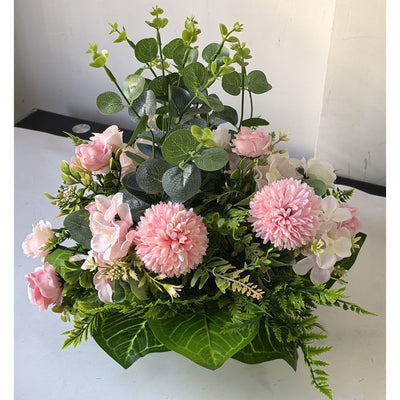 Artificial Flower Arrangement Fake Lilies And Roses Home Decor Accents Garden - Multi-color - Size 42