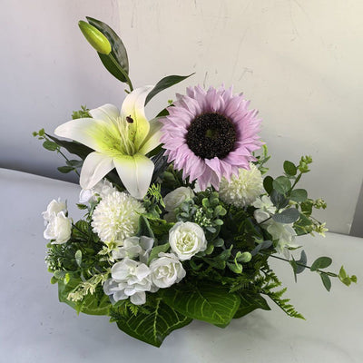 Artificial Lily Floral Arrangement Home Decor Garden Decor Australian Home - Multi-color - Size 3