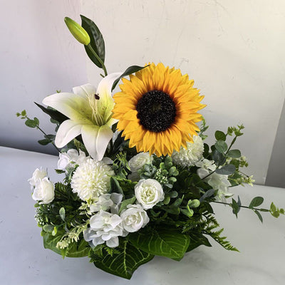 Artificial Lily Floral Arrangement Home Decor Garden Decor Australian Home - Multi-color - Size 4