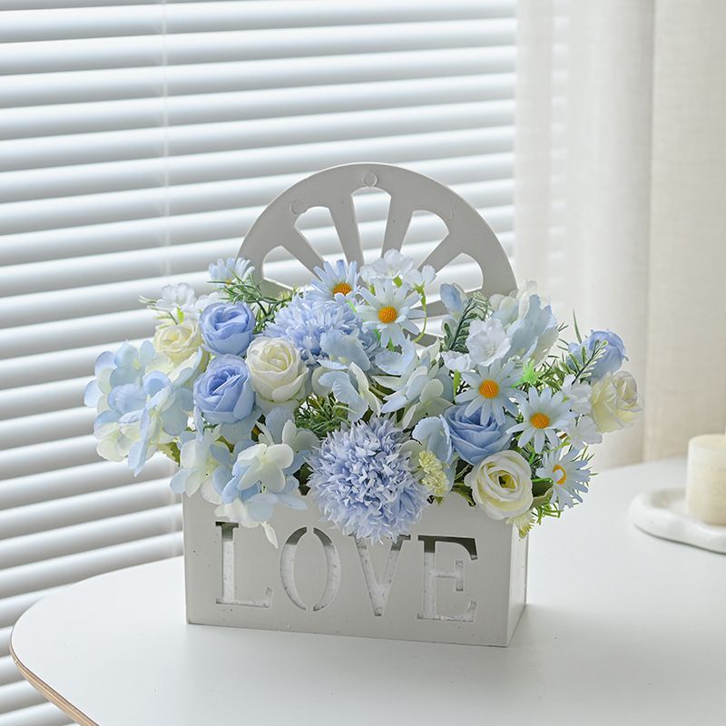 Artificial Sunflowers Wall Hanging Flowers Simulation Flower Basket Living Room - Multi-color - Size 1