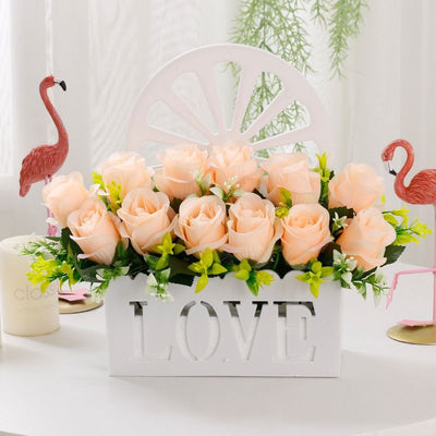 Artificial Sunflowers Wall Hanging Flowers Simulation Flower Basket Living Room - Multi-color - Size 11