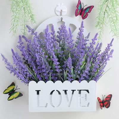 Artificial Sunflowers Wall Hanging Flowers Simulation Flower Basket Living Room - Multi-color - Size 21