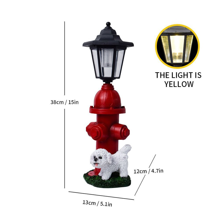 Resin Hummingbird Solar Lamp Outdoor Garden Sculpture Couple Hummingbird - Multi-color - Size 18