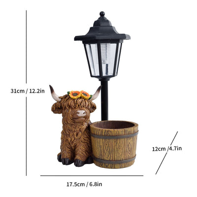 Resin Hummingbird Solar Lamp Outdoor Garden Sculpture Couple Hummingbird - Multi-color - Size 28