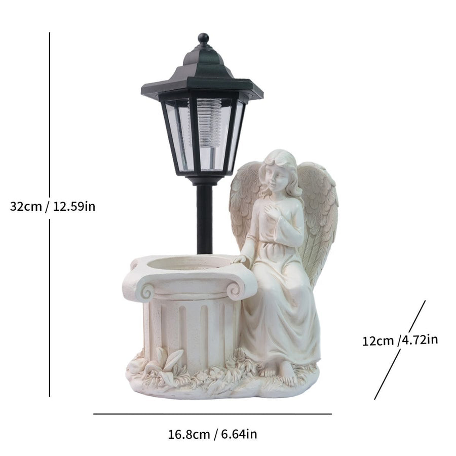 Resin Hummingbird Solar Lamp Outdoor Garden Sculpture Couple Hummingbird - Multi-color - Size 55