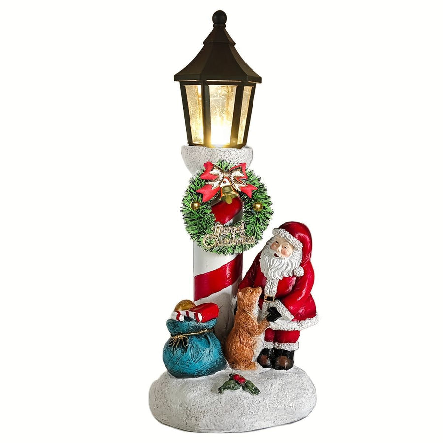 Christmas Lanterns Christmas Night Lights Holiday Decor Santa Night Lights - White - Size 1