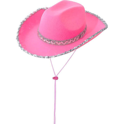 Bachelorette Party Hats Bachelor Party Hats Cowboy Hats White Pink Black Hats - Pink - Size m