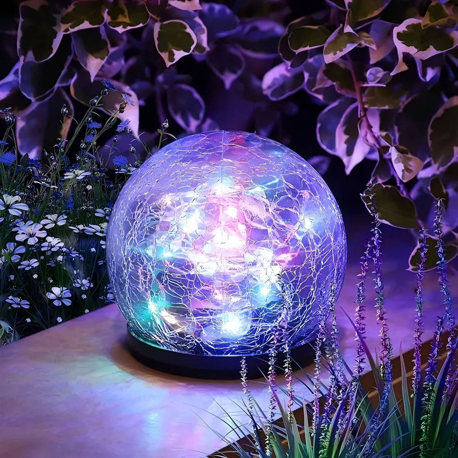 Outdoor Globe Led Garden Lights Pathway Lighting Garden Illumination Lawn - Multi-color - Size 2