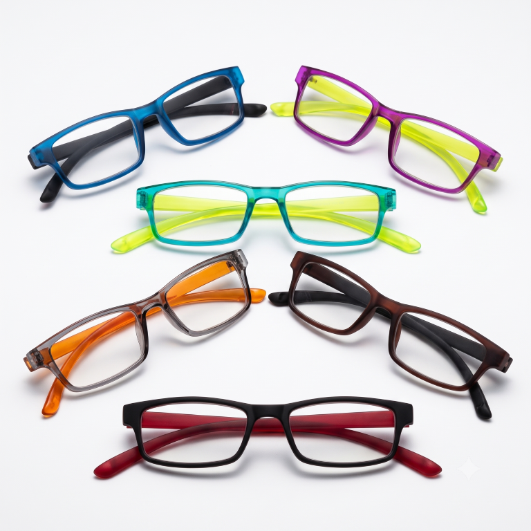 Set of 3 unisex +2.5 Reading Glasses Assorted Colours +2.50 Magnification