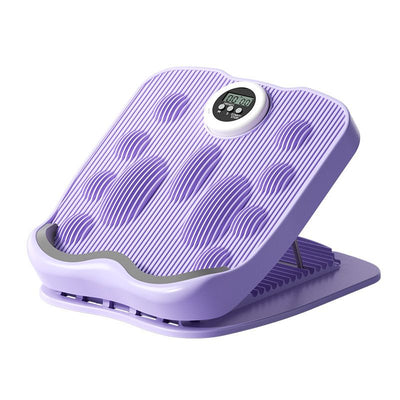 Foldable timing multi gear adjustable inclined pedal calf stretching massager,purple