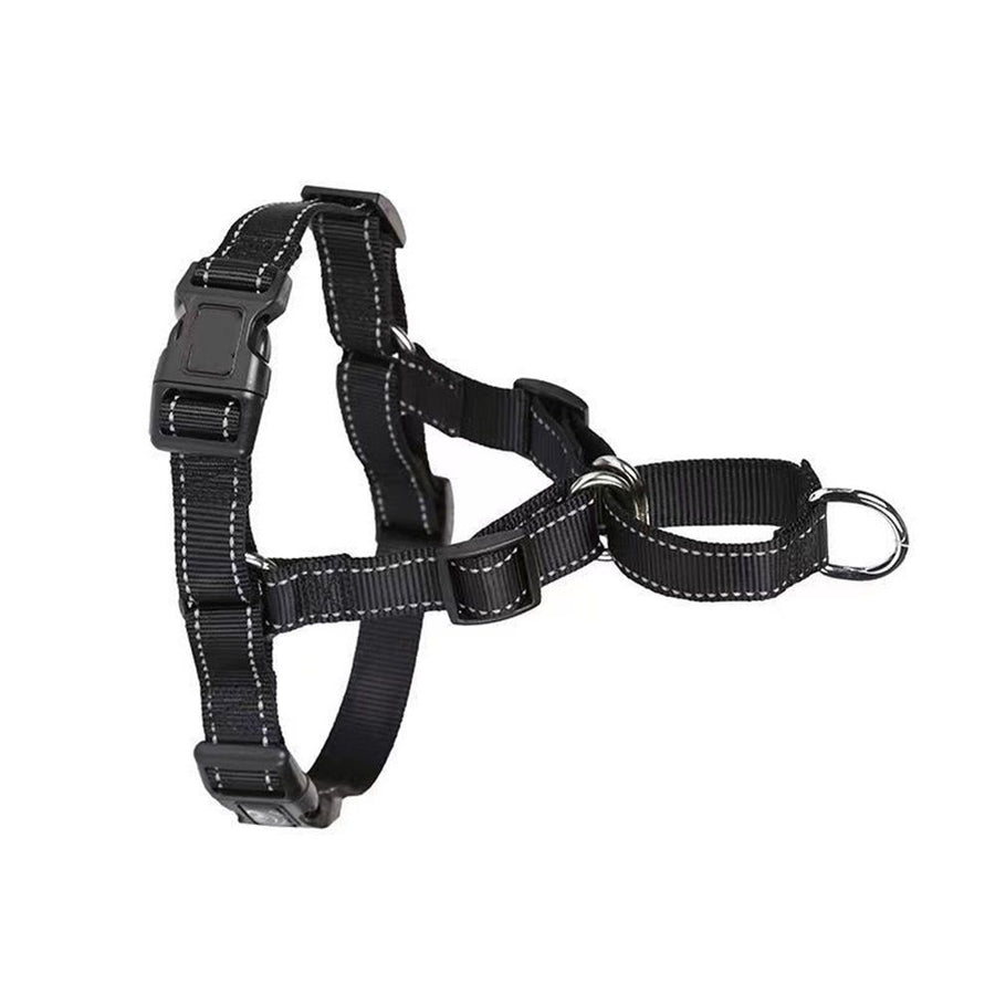 Sense-ible No-Pull Dog Harness  with Medium Large Dogs Reflective Choke Free Front Clip Pet Quick Release Easy Control(black, L)