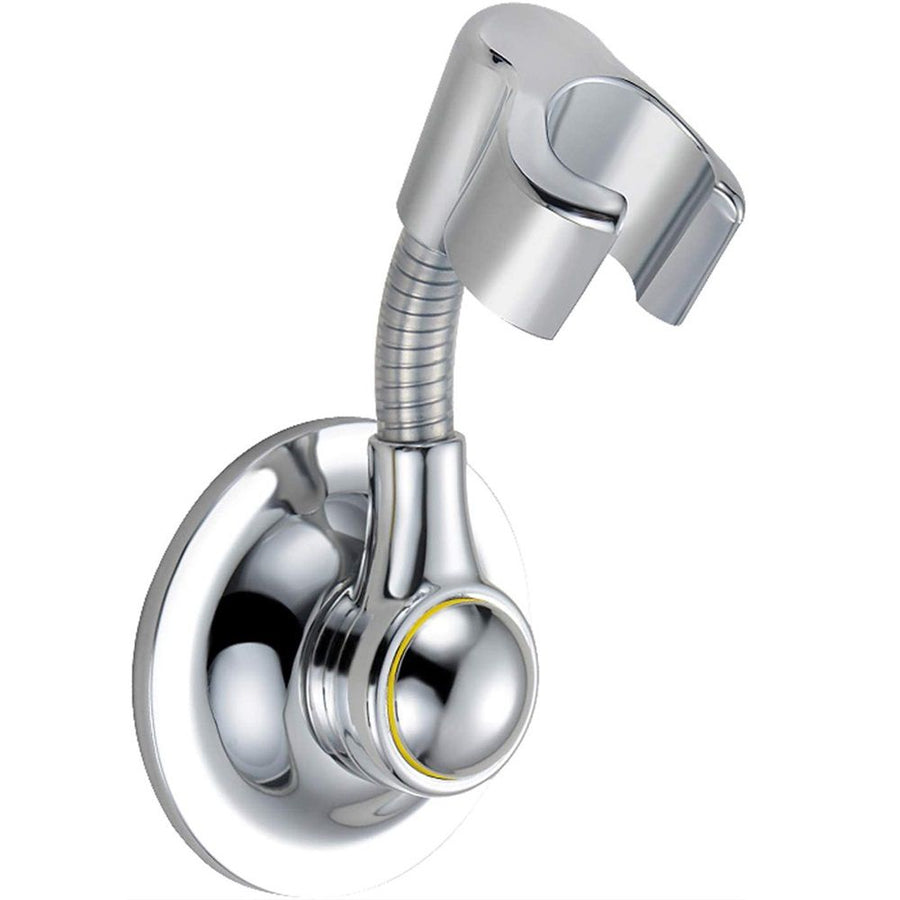 Shower Head Holder - Flexible Wall Mount Shower Head Holder for Hand Held Shower, suction cup type, for Rental, RV, Hotel & Bathroom