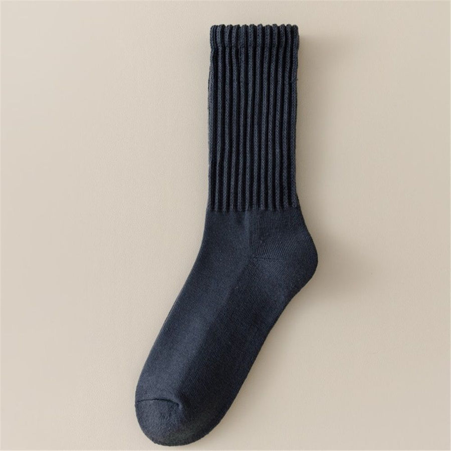 3 Pairs Socks for Women Mid Calf Slouch Socks for Boot Sock, polyester fiber Chunky Cozy Slouchy Socks (dark gray)