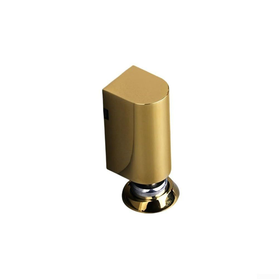 Windproof Magnetic Door Stoppers, Stroke Doorstop, Hole Floor Door Stop to Keep Door Open, Gold, 1 Pack