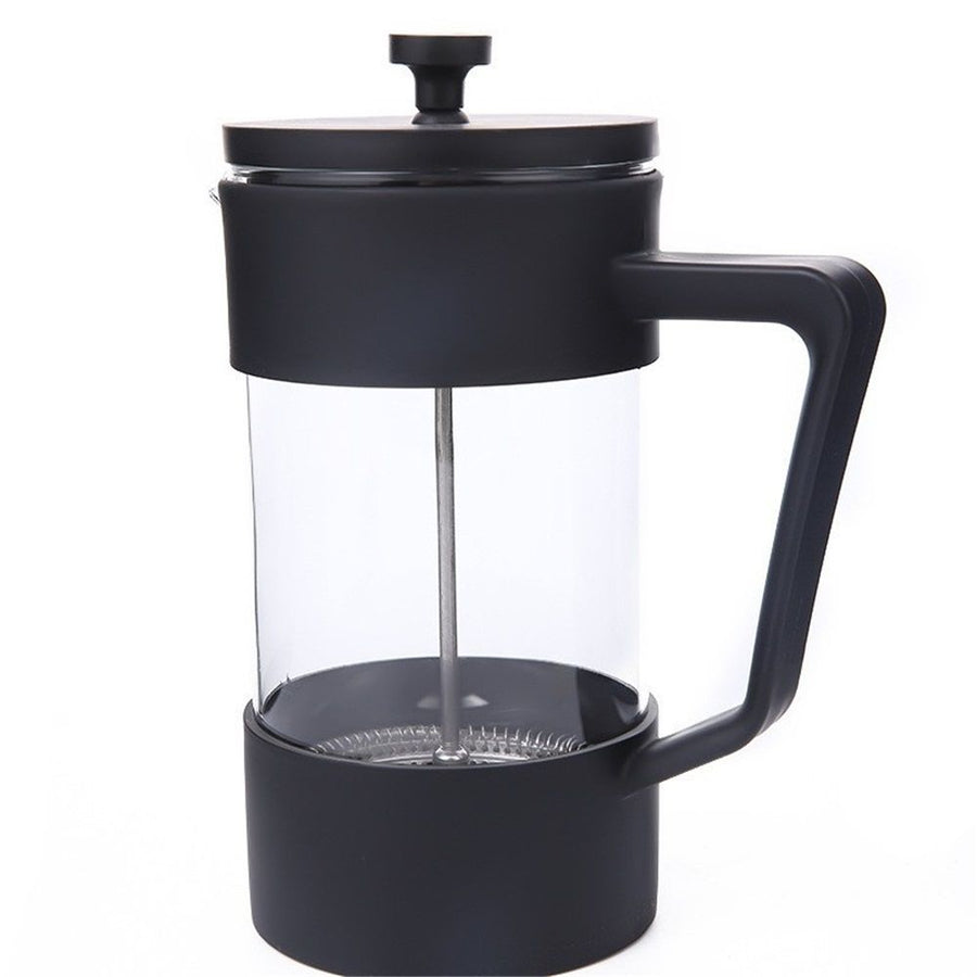 Press Coffee Maker, Heat Resistant Borosilicate Glass with Stainless Steel Filters, 8 Cup, 35 oz, black