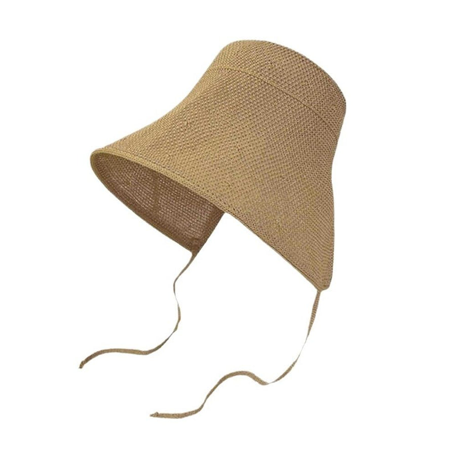 Wide Brim Bucket Hat - Protection Travel Beach Sun Hat with Semi-Rigid Adjustable Foldable Brim（khaki）