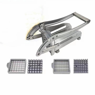 Fry Cutter Stainless Steel Vegetable Dicer Potato Slicer French Fries Grater Potato Chipper Chip Cutter, Feet for Commercial Family Easy Slicer