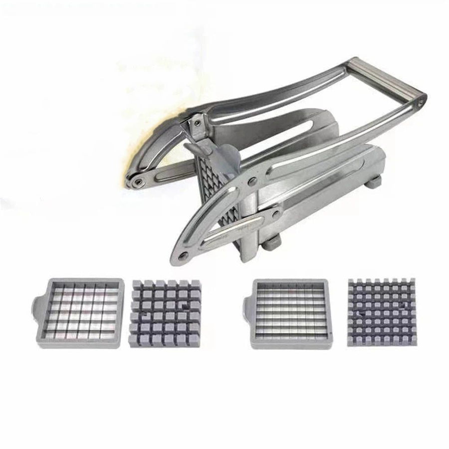 Fry Cutter Stainless Steel Vegetable Dicer Potato Slicer French Fries Grater Potato Chipper Chip Cutter, Feet for Commercial Family Easy Slicer