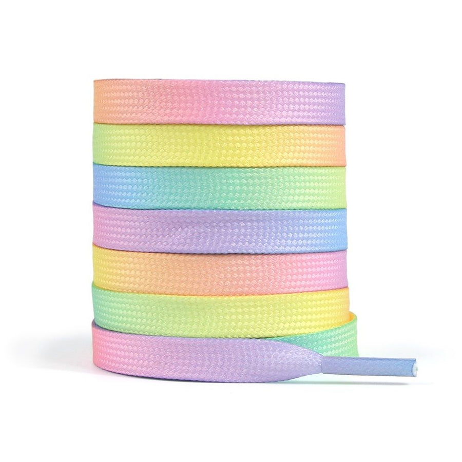 Colorful Pattern Shoe Laces: 4 Pair Flat Print Shoelaces for Sneakers, Stretch Tieless Shoelaces for Women Flat Shoes Strings (120cm)