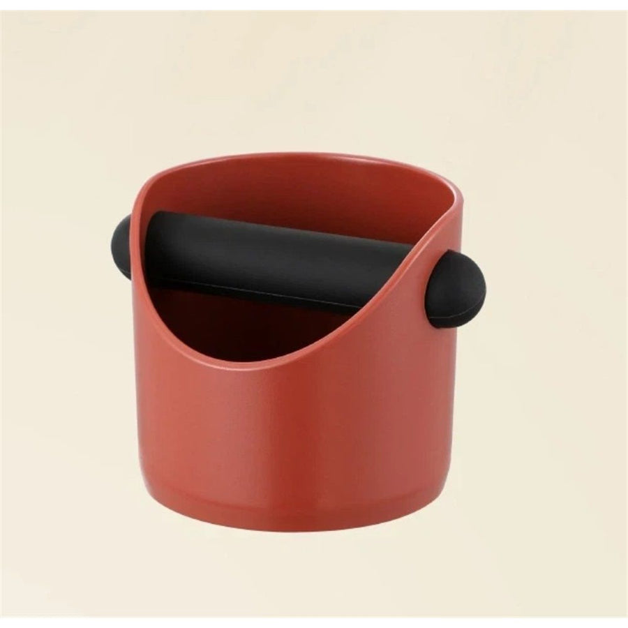 Mini Coffee Knock Box - Espresso Accessories for Coffee Grounds Container - Multifunctional, Suitable for Home & Bar.(Red)