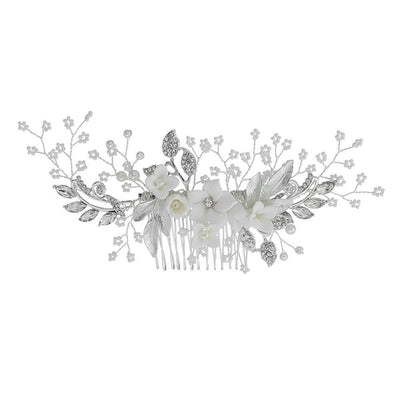 Wedding Hair Comb Clip Bridal Wedding Hair Accessories for Brides and Bridesmaid, Bridesmaids Hair Accessories, Silver