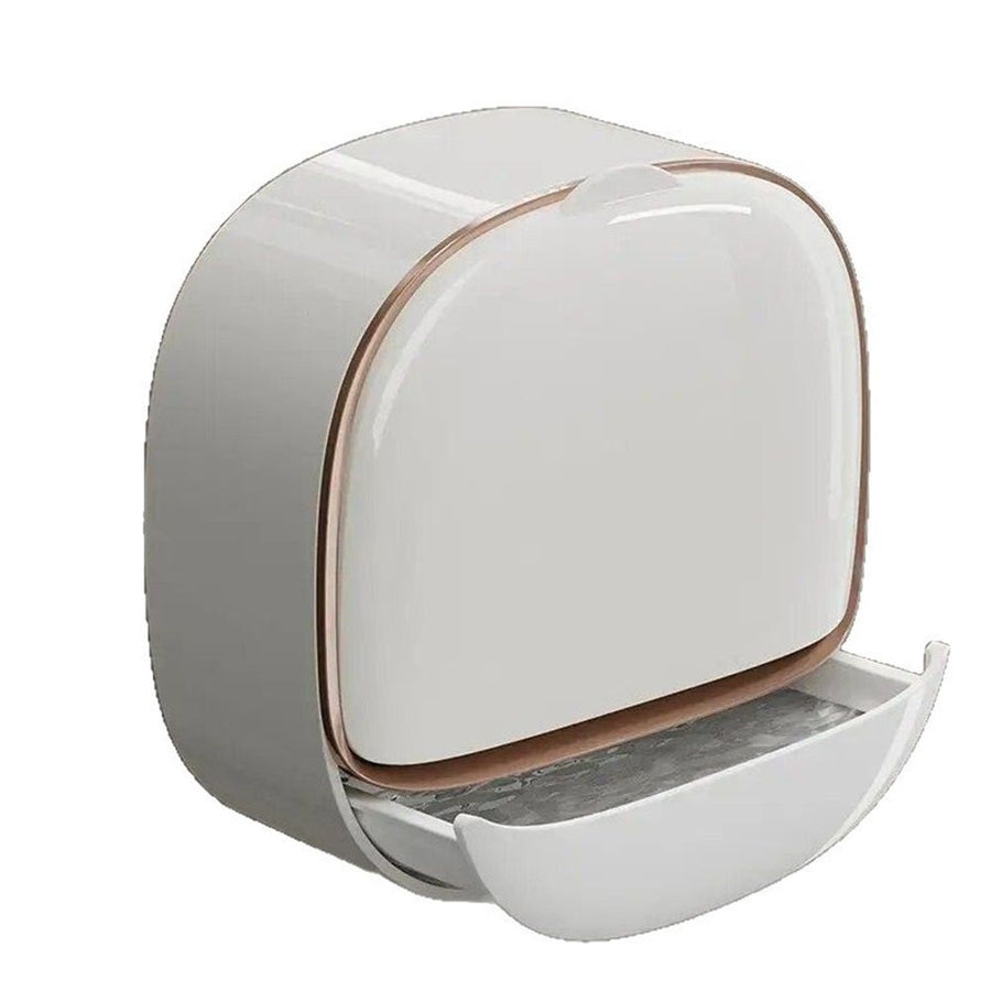 2 PCS Soap Holder Dish Shower, Bar Soap Holder with Drainage, Self Draining Soap Holder, Wall Mounted Soap Box Tray Container for Bathroom, Bathtub Kitchen Sink (White)