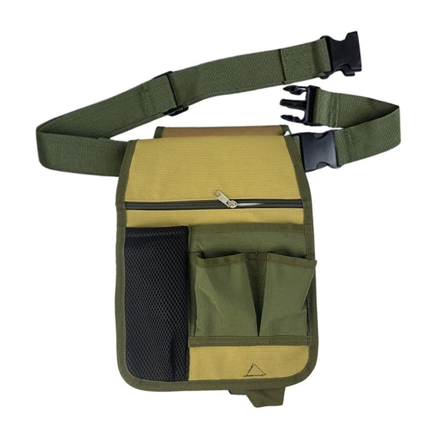 2 pack Garden Tool Pouch - Unisex Utility Belt Apron for Gardening Gifts, Plumbing, Florists, Woodwork, DIY - with Multiple Pockets for Hand Tools & Adjustable Waist Belt Case