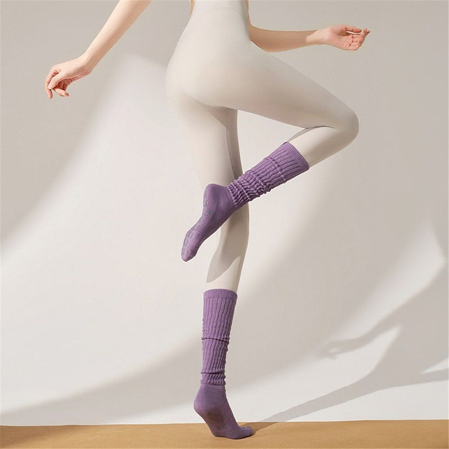 2 pairs Slouchy Socks for Women Stretchy Knee-High Scrunch Socks Soft Long Slouch Boot Socks, for Women Dance