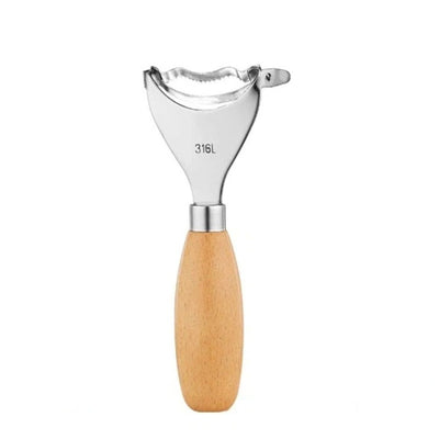 Durable Stainless Steel Corn Peeler with Wood Handle Corn on the Cob Stripper Kernel Remover Easy Use Corn Kernel Cutter Kitchen Gadget
