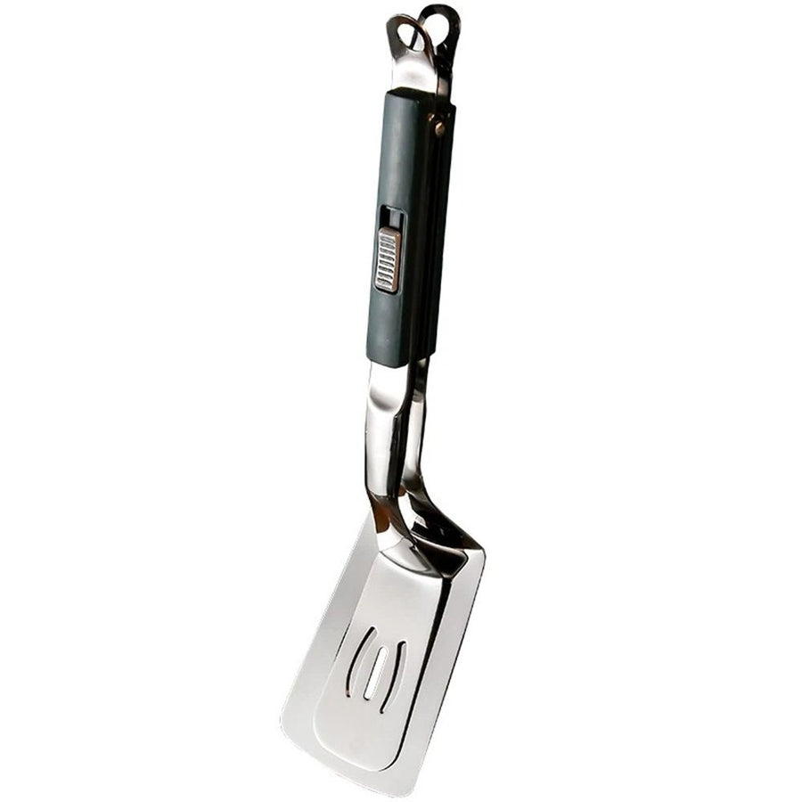 New Kitchen Cooking Tongs, Multifunctional Frying Spatula a design, Perfect for Grilling, Cooking, Frying, and Griddling（11.4inch）