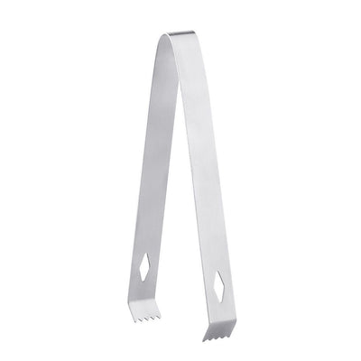 2 pack Restaurantware- Small Ice Bucket Tongs - With Claw Grip Teeth, Ergonomic Grip, Silver Stainless Steel Tongs For Ice Buckets, For Bars, Buckets, Or Serving