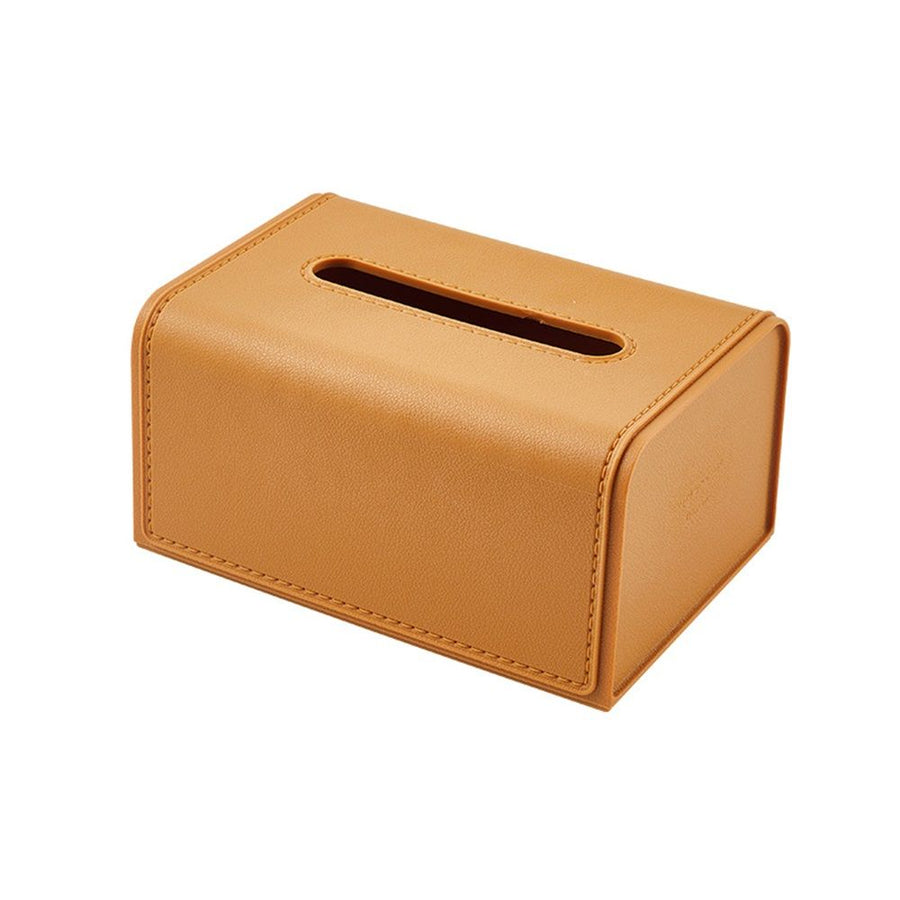 Tissue Box Cover,  PPTissue Box Holder Rectangular, Modern Facial Tissue Paper Napkin Dispenser for Bathroom, Home, Office, Car Automotive Decoration （Yellow）