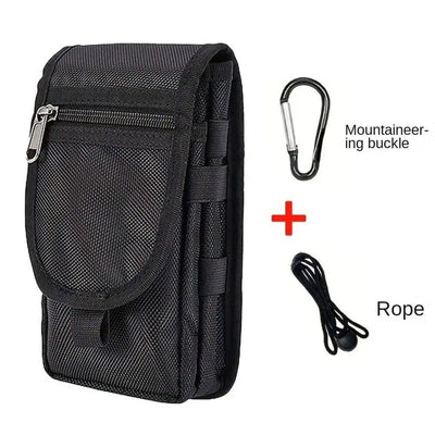 2pcs Dual Phone Holster with Belt Clip,Large Belt Smartphone Pouch for Men,Multi-Function Compatibility Mobilephone Case for Daily Use（black）