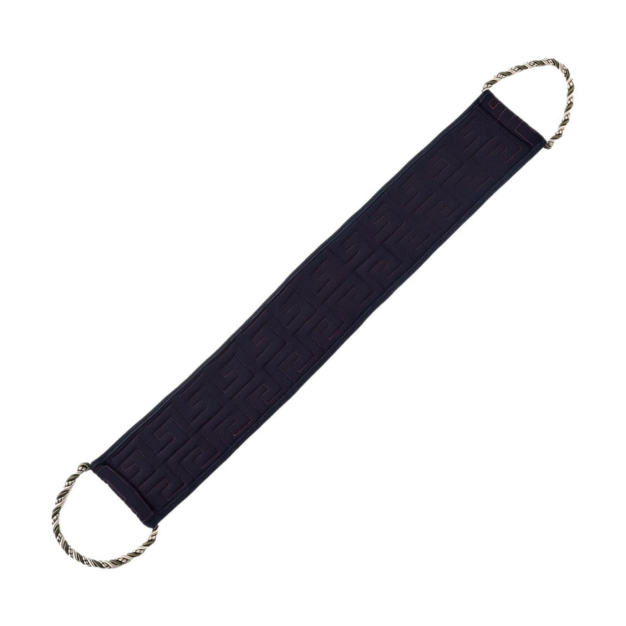 2pcs Double-Sided Back Exfoliator Body Scrub Towel, Exfoliating Washcloth Bath Tool for Use in Shower（black）