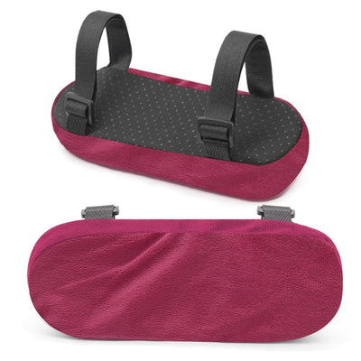 Chair Armrest Pads (2 Pack), Memory Foam Home/Office Chair Arm Rest Covers Comfy Computer Gaming Elbow Cushion Removable Washable Elbow Support Forearm , Purple
