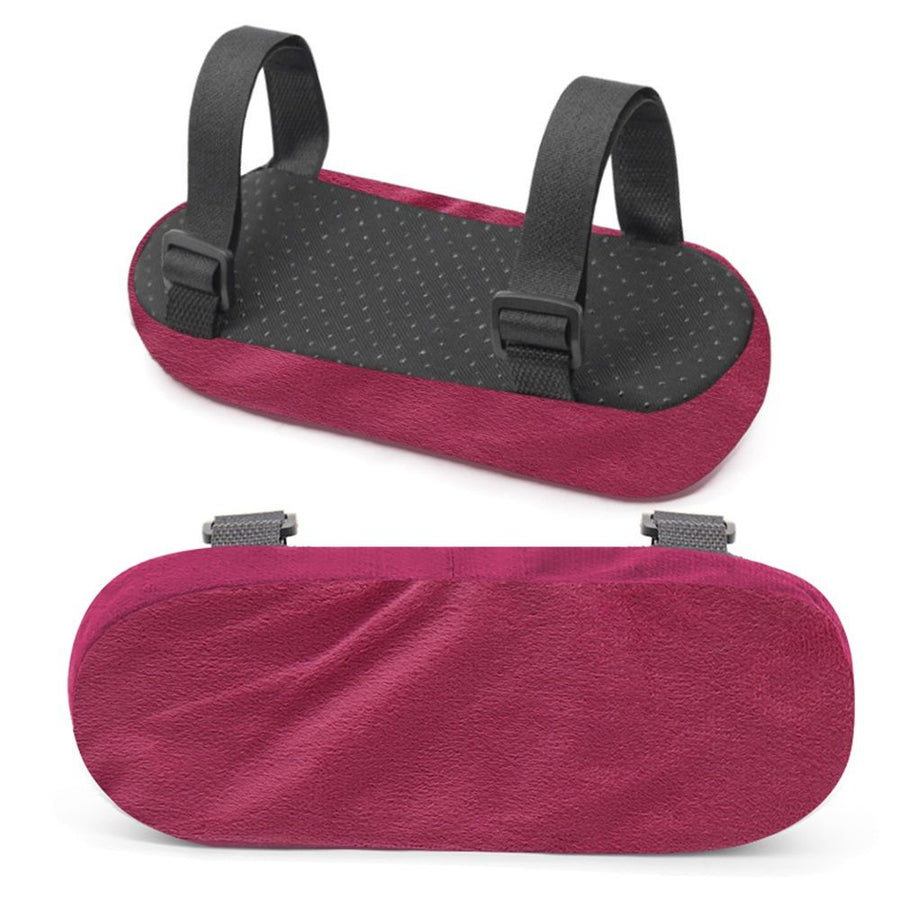 Chair Armrest Pads (2 Pack), Memory Foam Home/Office Chair Arm Rest Covers Comfy Computer Gaming Elbow Cushion Removable Washable Elbow Support Forearm , Purple