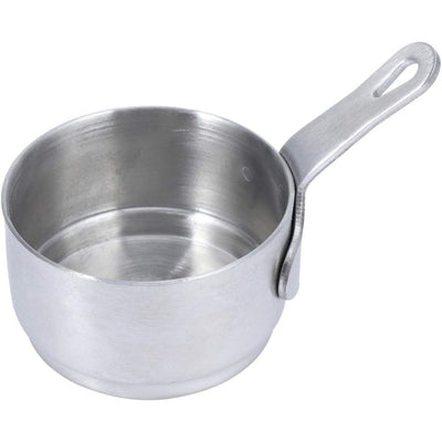 Mini Saucepan Butter Milk Cheese Melting Pot Pan Small Heating Pot Cookware with Handle for Home Kitchen Restaurant （Small silver）