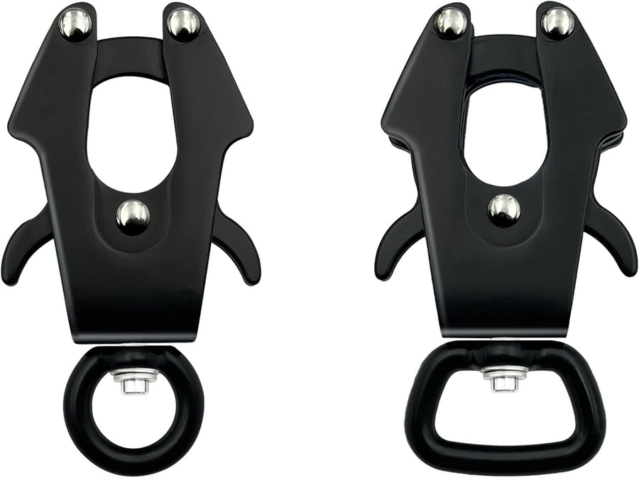 2 Pcs Frog Clip Dog Leash Clasp 360 Degree Swivel Clip Heavy Duty Quick Release and Locking Dog Leash Buckle for Linking Pet Collar (20mm)