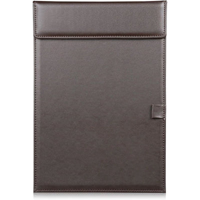 PU Leather Hardboard Office Clipboard, Magnetic Clip A4 Letter Size Clip Boards with Pen Holder for Nurses, Students, Brown