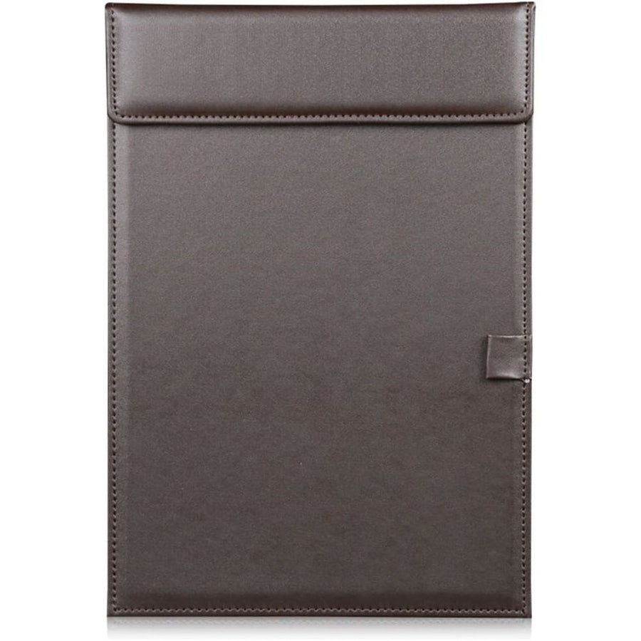 PU Leather Hardboard Office Clipboard, Magnetic Clip A4 Letter Size Clip Boards with Pen Holder for Nurses, Students, Brown